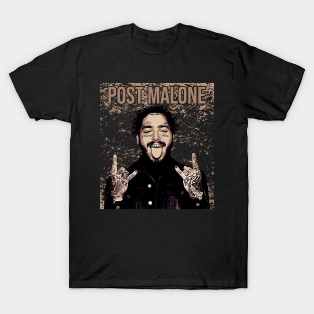 Post Malone // Rapper T-Shirt by Degiab